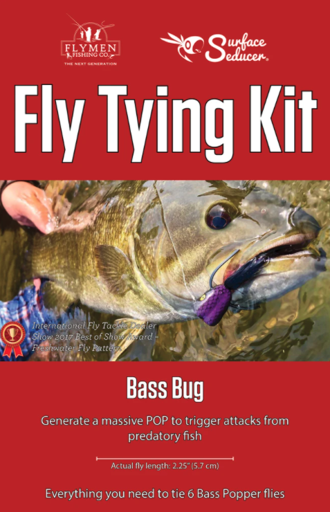 Flymen Fishing Bass Popper Fly Tying Kit